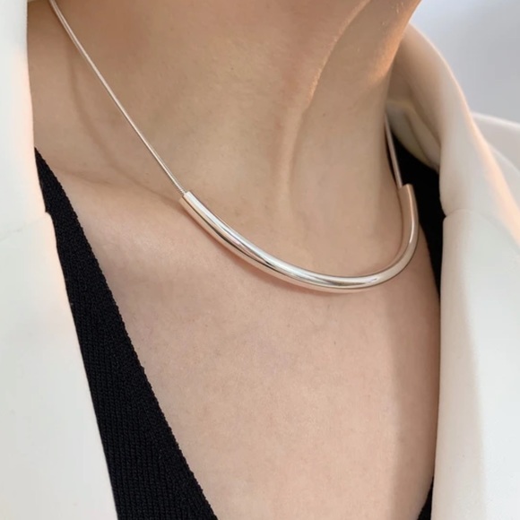 925 Sterling Clavicle Necklace - Picture 3 of 5